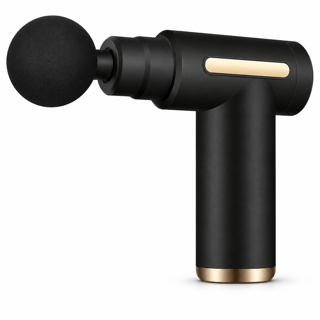 Mini pistolet de massage USB sur fond blanc