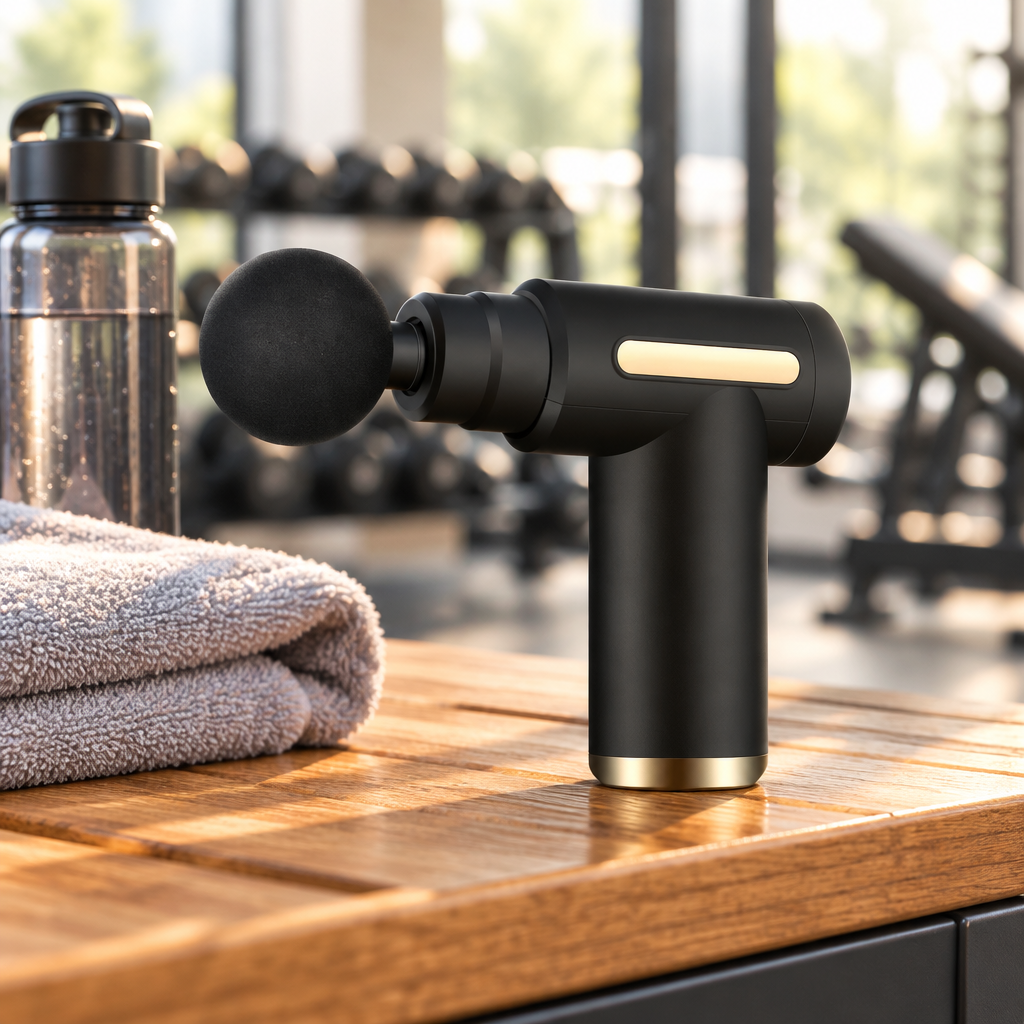 Mini pistolet de massage dans une salle de sport