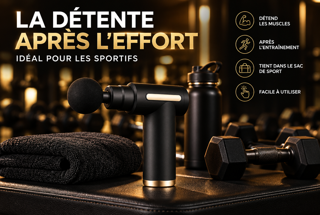 Mini pistolet de massage pour la détente après l'effort